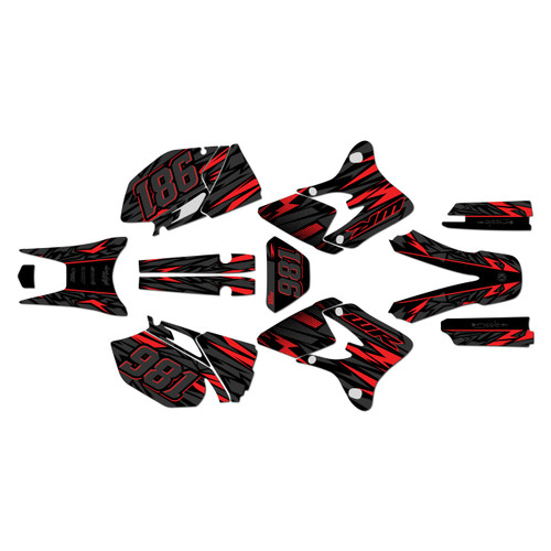 yamaha wr450f graphics kit 2003-2004 twitch series red