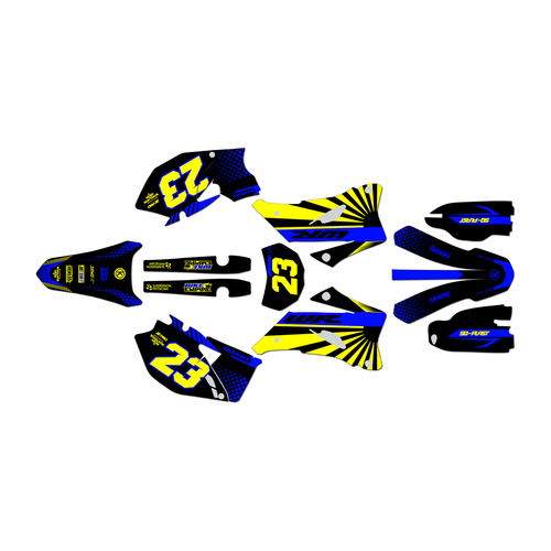 yamaha wr450f graphics kit 2007-2011 fh series yellow