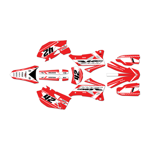 yamaha wr450f graphics kit 2007-2011 lethal series red