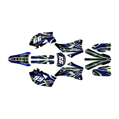 yamaha wr250f graphics kit 2007-2013 prime series green