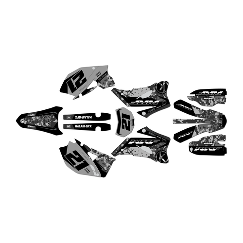 yamaha wr250f graphics kit 2007-2013 semperfi series tan