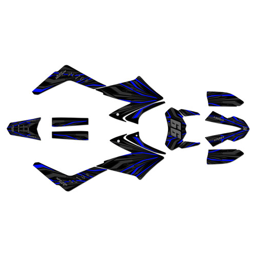 yamaha xt660x graphics kit 2008-2015 prime series blue-shift