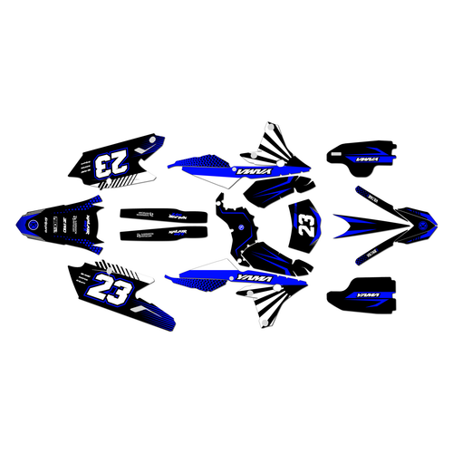 yamaha wr450f graphics kit 2016-2018 fh series blue