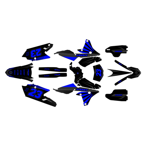 yamaha wr450f graphics kit 2016-2018 fh series blue-shift