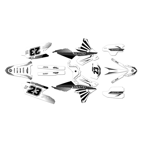 yamaha wr450f graphics kit 2016-2018 fh series white