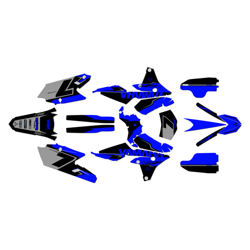 yamaha wr450f graphics kit 2016-2018 legend series blue