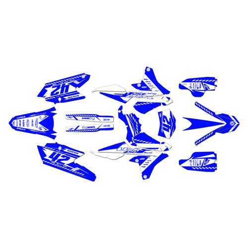 yamaha wr450f graphics kit 2016-2018 lethal series blue