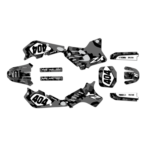 yamaha yz80 graphics kit 1993-2001 invasion series smoke