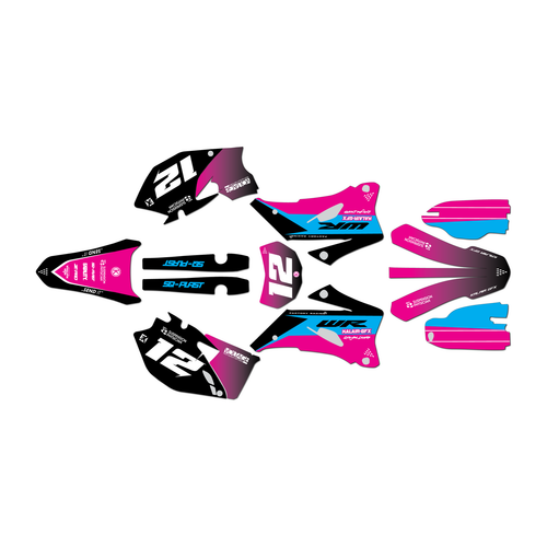 yamaha wr250f graphics kit 2007-2013 vendetta series cm