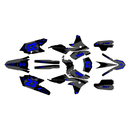 yamaha wr450f graphics kit 2016-2018 splash series blue-shift