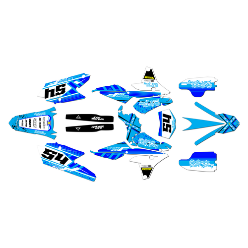 yamaha wr450f graphics kit 2016-2018 split series blue
