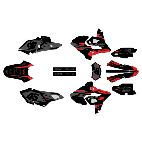 suzuki drz400p graphics kit 2000-2024 division series red-shift