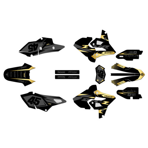 suzuki drz400p graphics kit 2000-2024 division series gold