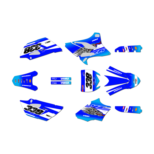 yamaha yz85 graphics kit 2019-2021 blitz series blue