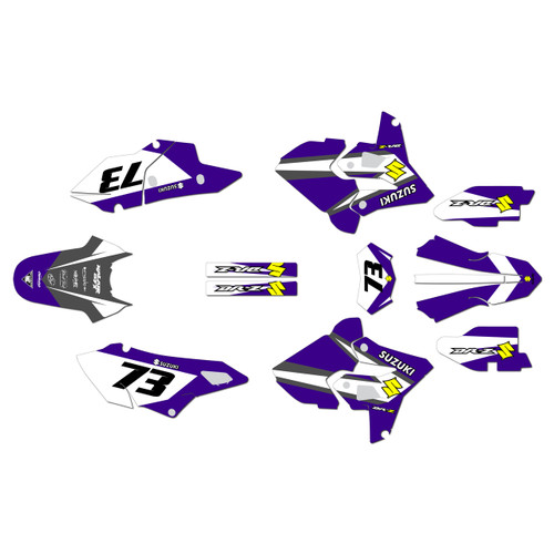 suzuki drz400p graphics kit 2000-2024 factory series purple