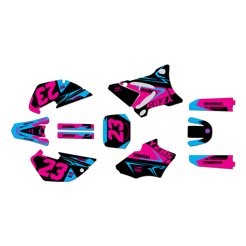 yamaha yz85 graphics kit 2002-2014 evader series pink