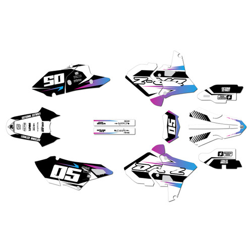 suzuki drz400p graphics kit 2000-2024 quantum series magenta-shift