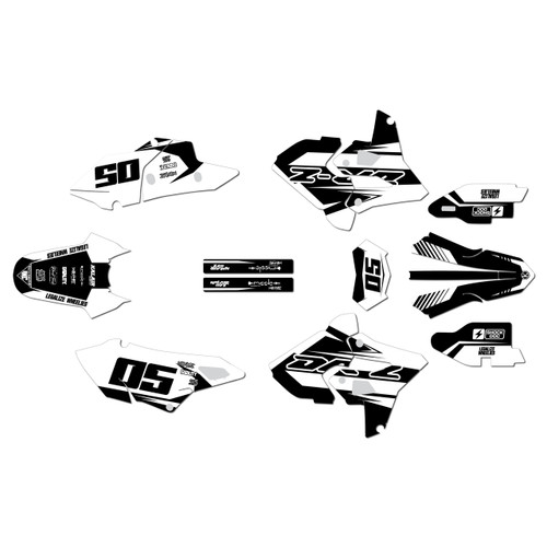 suzuki drz400p graphics kit 2000-2024 quantum series white