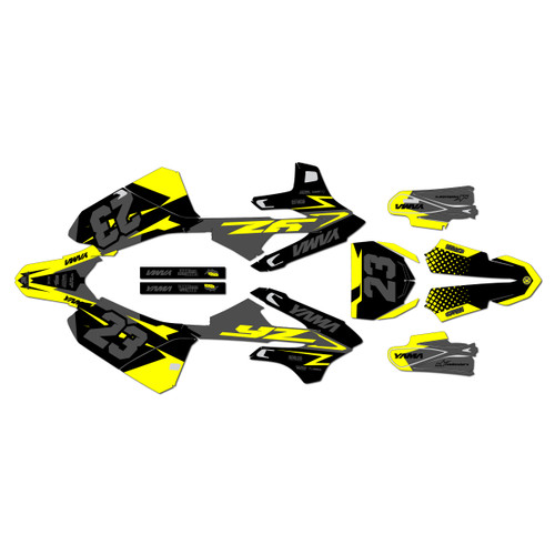 yamaha yz85 graphics kit 2022-2026 evader series yellow-shift