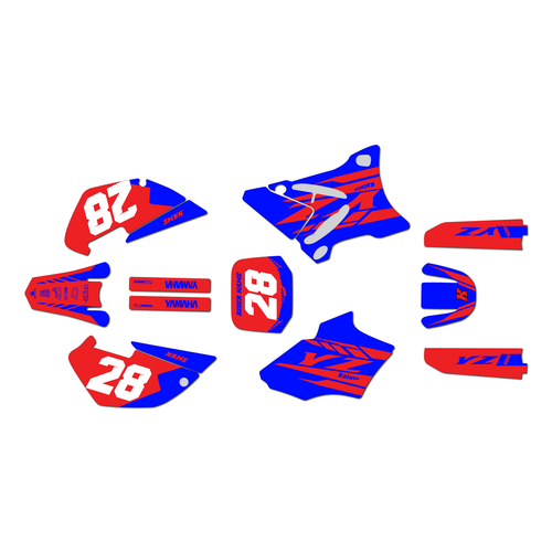 yamaha yz85 graphics kit 2002-2014 factory series red