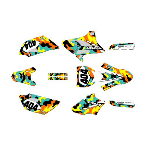 yamaha yz85 graphics kit 2019-2021 invasion series teal