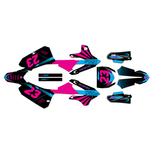 yamaha yz85 graphics kit 2022-2026 fh series magenta