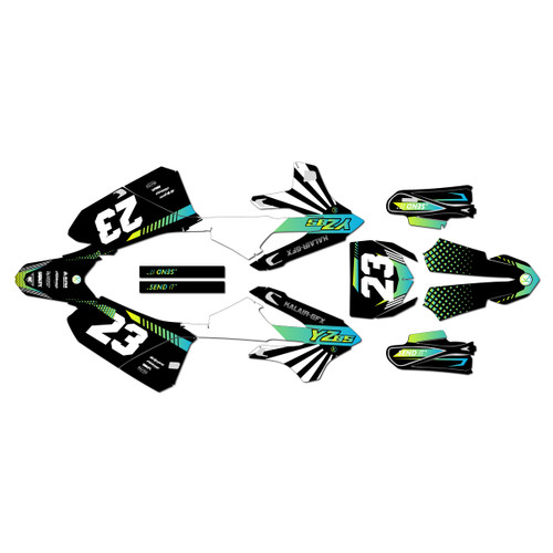 yamaha yz85 graphics kit 2022-2026 fh series lime