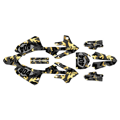 yamaha yz85 graphics kit 2022-2026 invasion series gold