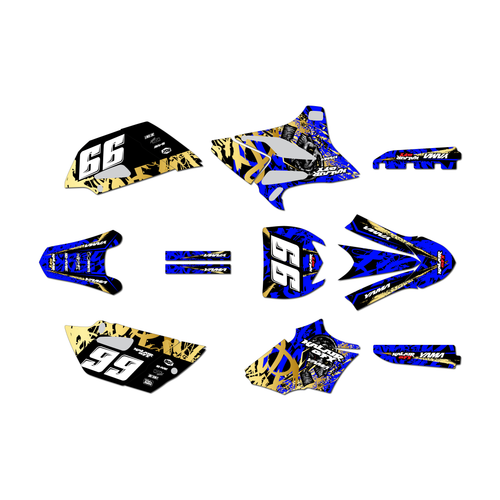 yamaha yz85 graphics kit 2019-2021 revolt series gold