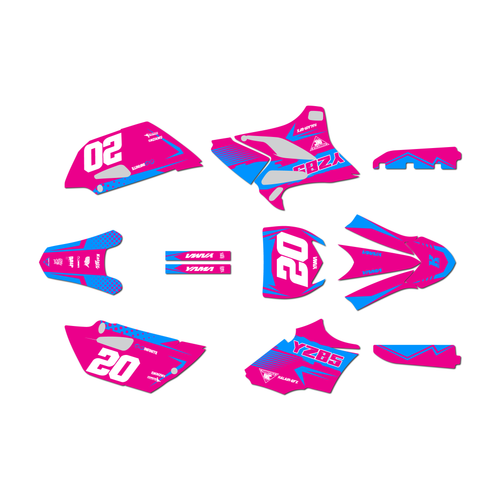yamaha yz85 graphics kit 2019-2021 spear series pink