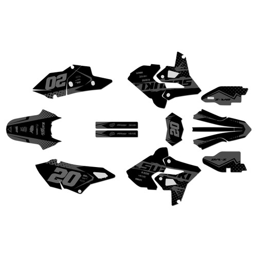 suzuki drz400p graphics kit 2000-2024 spear series smoke