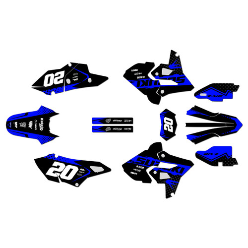 suzuki drz400p graphics kit 2000-2024 spear series blue