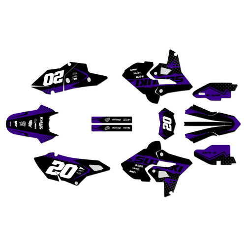 suzuki drz400p graphics kit 2000-2024 spear series purple