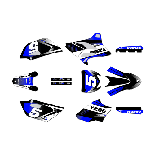 yamaha yz85 graphics kit 2015-2018 turbo series blue