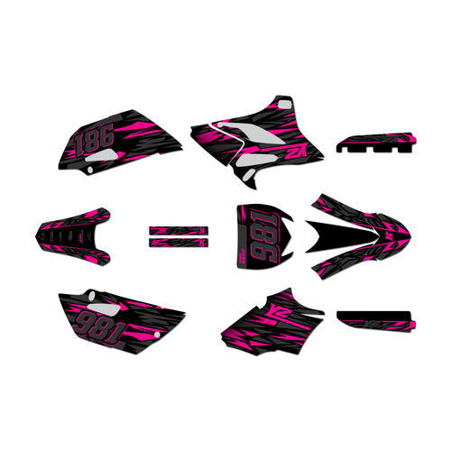 yamaha yz85 graphics kit 2015-2018 twitch series magenta