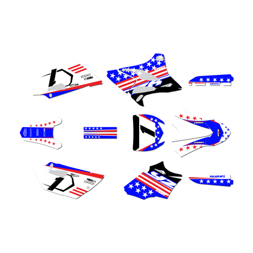 yamaha yz85 graphics kit 2015-2018 usa series blue