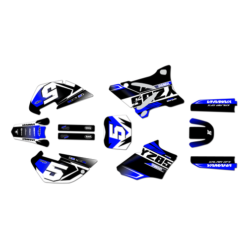 yamaha yz85 graphics kit 2002-2014 turbo series blue