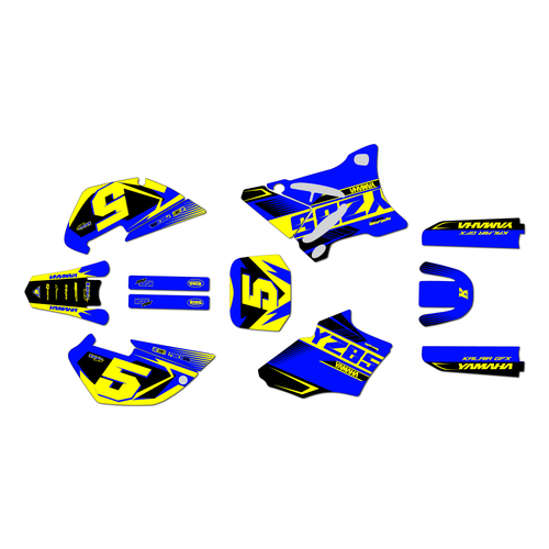 yamaha yz85 graphics kit 2002-2014 turbo series yellow