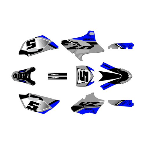 yamaha yz85 graphics kit 2019-2021 venom series blue