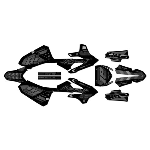 yamaha yz85 graphics kit 2022-2026 rebel series smoke