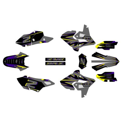 suzuki drz400p graphics kit 2000-2024 vizion series purple