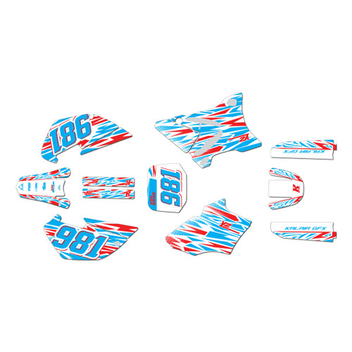 yamaha yz85 graphics kit 2002-2014 twitch series red