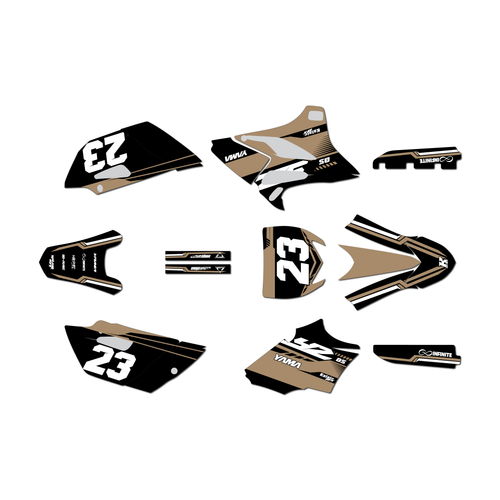 yamaha yz85 graphics kit 2015-2018 viper series tan