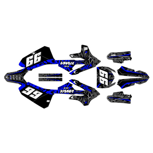yamaha yz85 graphics kit 2022-2026 revolt series blue