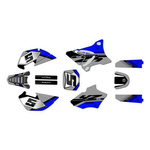 yamaha yz85 graphics kit 2002-2014 venom series blue