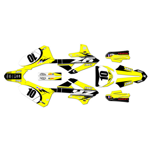 yamaha yz85 graphics kit 2022-2026 speed series yellow
