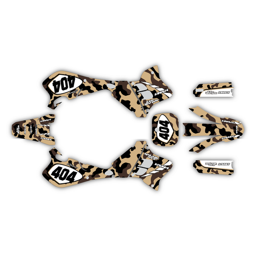 yamaha yz125 graphics kit 1993-1995 invasion series tan