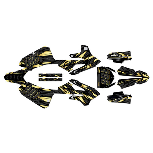 yamaha yz85 graphics kit 2022-2026 twitch series gold