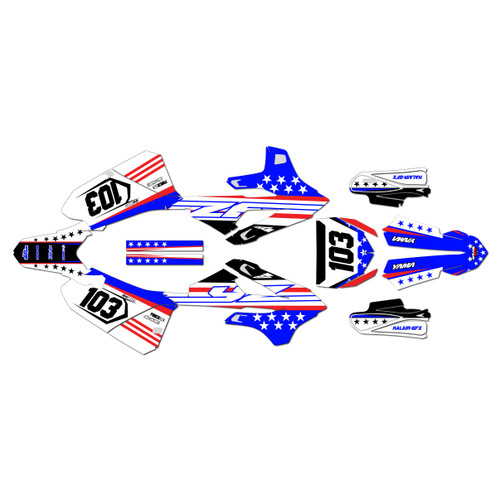 yamaha yz85 graphics kit 2022-2026 usa series blue