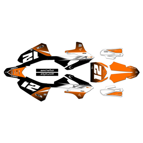 yamaha yz85 graphics kit 2022-2026 vendetta series orange
